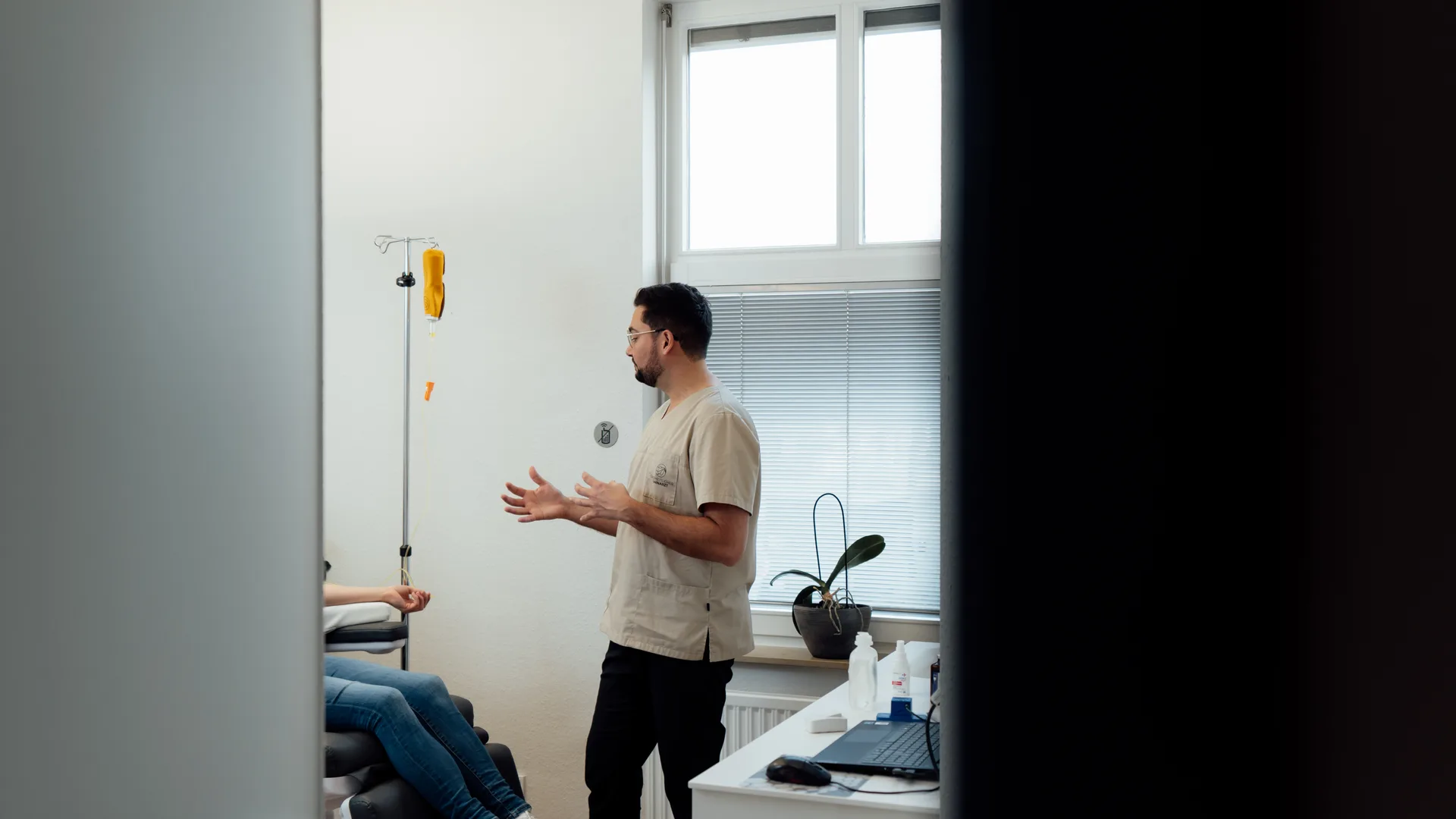 Dmitri Klass im Infusionsraum